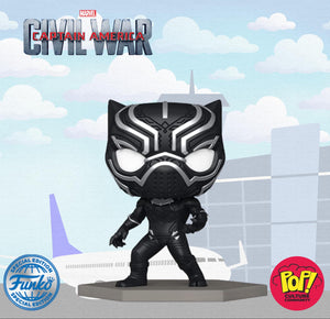 Funko Pop! Marvel: Civil War Build A Scene - Black Panther Special Edition
